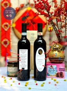 Tem chai vang Dario Ceste