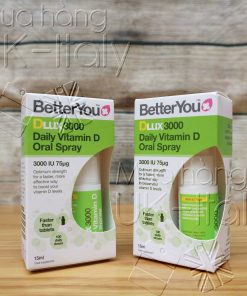 Xịt miệng thẩm thấu tối ưu Vitamin D cho người lớn BetterYou Dlux 3000IU 15ml