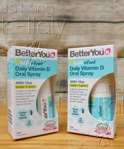 Xịt miệng thẩm thấu tối ưu Vitamin D cho trẻ sơ sinh BetterYou Dlux Infant 15ml