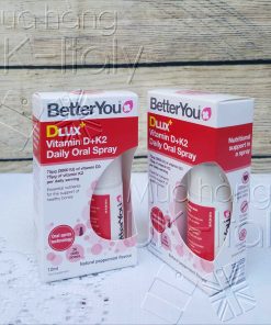 Xịt miệng thẩm thấu tối ưu Vitamin D+K2 BetterYou Dlux 12ml