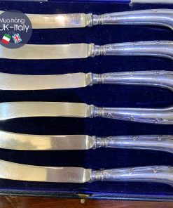 Bộ dao phết bơ bạc nguyên chất Anh c.1916 - kiểu 2