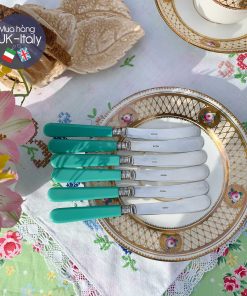 Bộ dao phết bơ mứt xanh ngọc lam Anh xưa