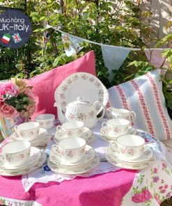 Bộ full 22 món bó hoa xuân Minton c.1987