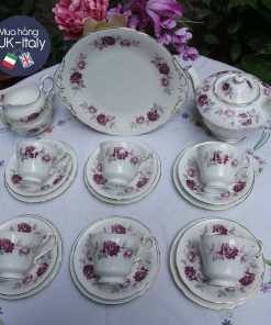 Set tách Paragon Nocturne hoa hồng tím c.1960 (22 món)