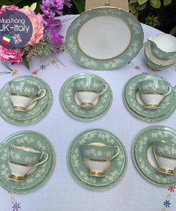 Bộ tách 6 người Royal Kent lá nho xanh xô (21 món)