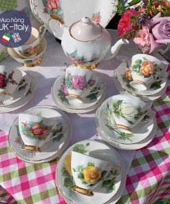 Bộ tách Paragon Harry Wheatcroft hoa hồng c.1957 (22 món)