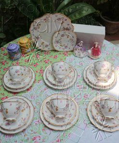 Bộ tách Royal Stafford hoa tím lilac hồng (22 món)