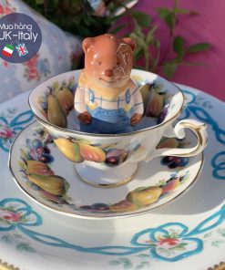 Set sứ hũ tiêu và muối hình gấu