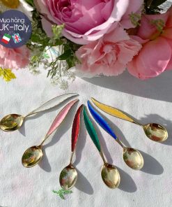 Bộ thìa bạc 925 mạ vàng 22KT hiếm