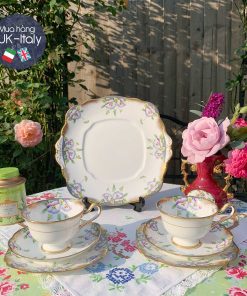 Bộ tách 2 người Royal Albert hoa pansy