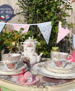 Bộ tách 2 người hoa vườn Victoria kèm ấm Hammersley 3in1