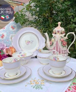 Bộ tách 2 người Paragon hoa hồng tím lilac