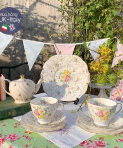 Bộ tách 2 người hoa hồng men tay Collingwood