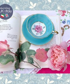 Bộ trà cabinet duo xanh nước biển Paragon hiếm