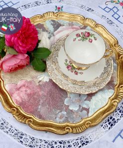 Bộ tách 2 người Rosina hoa hồng c.1948