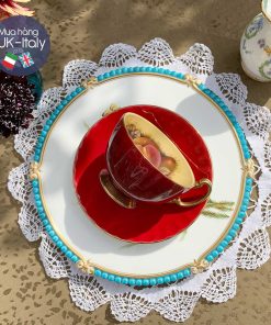 Bộ tách Duo Cabinet Aynsley đỏ hoa quả