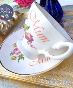 Bộ tách Duo Vintage gốm Anh cho Mẹ