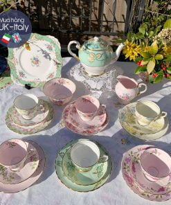 Bộ tách 22 món x 6 loại hoa lá Tuscan (Kiểu 2)