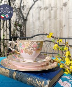 Bộ tách trio Tuscan vẽ tay chim ruồi