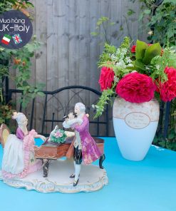 Cặp người sứ Dresden chơi đàn thổi sáo