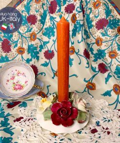 Chân cắm nến đúc hoa sứ Aynsley