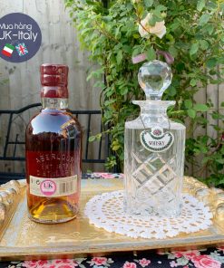 Decanter Whisky pha lê chữ nhật c.1950