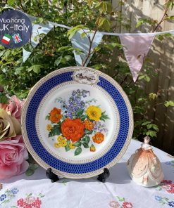 Đĩa bày sưu tầm hoạ tiết hoa