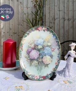 Đĩa oval treo tường vẽ tay của Lena Liu - 2 lựa chọn