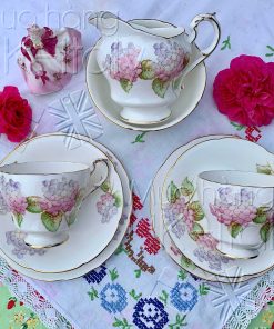 Set tách Paragon hoa cẩm tú cầu cho 2 người c.1960