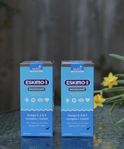 Dầu cá Eskimo Brain Sharp bổ mắt não tim (120 viên)