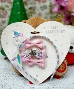 Set bờm và nơ cho bé gái