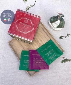 Trà Christmas hộp vuông Fortnum & Mason Tea Medley 15 túi lọc