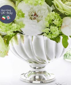 Âu mạ bạc Anh tròn có chân làm mát rượu