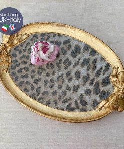 Khay Florence oval họa tiết da báo (130-LP-2)