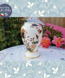 Lọ hoa Coalport hoạ tiết màu Imari
