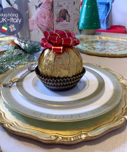 Khay Florence tròn / Lót đĩa ăn màu xanh xô