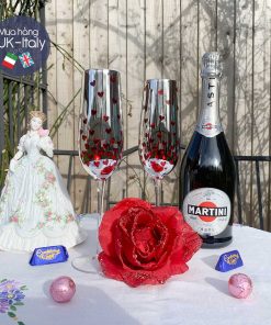 Ly vang nổ trái tim theo cặp 250ml