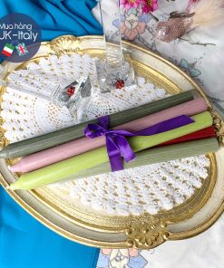 Nến set 6 cây tông màu quả lựu UK dài 28cm