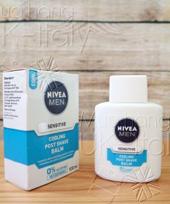 Lotion dưỡng da sau cạo râu Nivea Men Sensitive Cooling Post Shave Balm 100ml