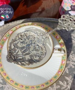 Thìa lọc trà Anh bạc nguyên chất c.1893