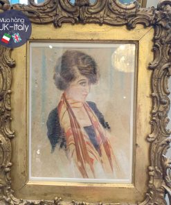 Tranh vẽ màu nước cổ cỡ nhỏ