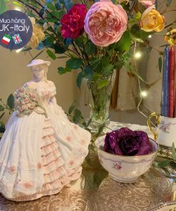 Cô sứ 4 mùa hoa hồng 23cm