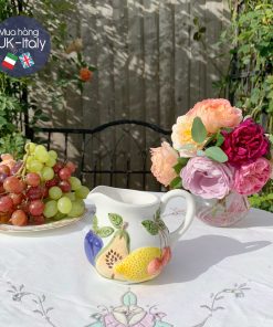 Hũ, bình rót xưa hoa quả nổi c.1980