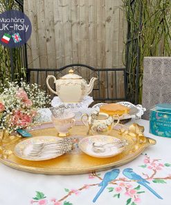 Bộ thìa, dĩa, dao cắt bánh bạc cổ nguyên chất đủ bộ kèm hộp