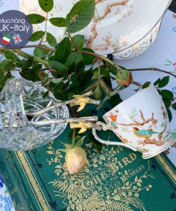 Giỏ pha lê đựng hạt dưa, ô mai, thìa dĩa