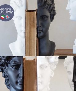 Chặn sách tượng bán thân nữ-nam (2 lựa chọn)