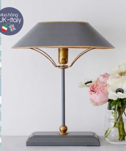 Đèn thân sắt, trang trí đồng xám