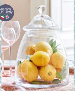 Hũ thuỷ tinh thổi đựng quả, đồ khô