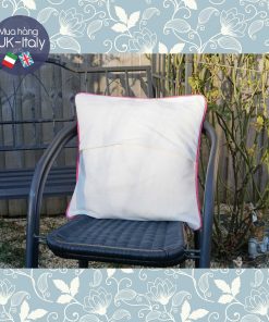 Vỏ gối Anh nơ xanh hoa hồng