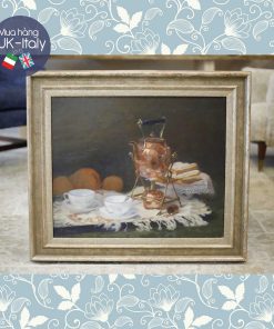 Tranh Ấm trà đồng và tách TB